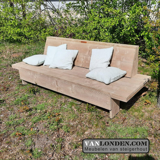 Steigerhouten lounge bank Joelle