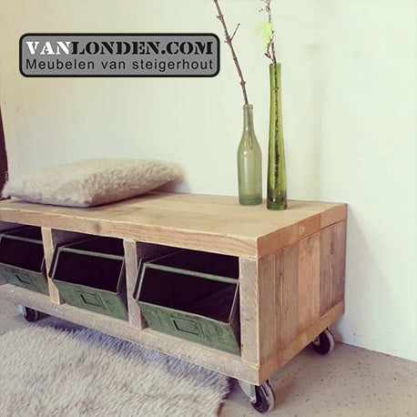 Steigerhouten tv-meubel Ivy