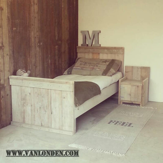 Steigerhouten bed Berend