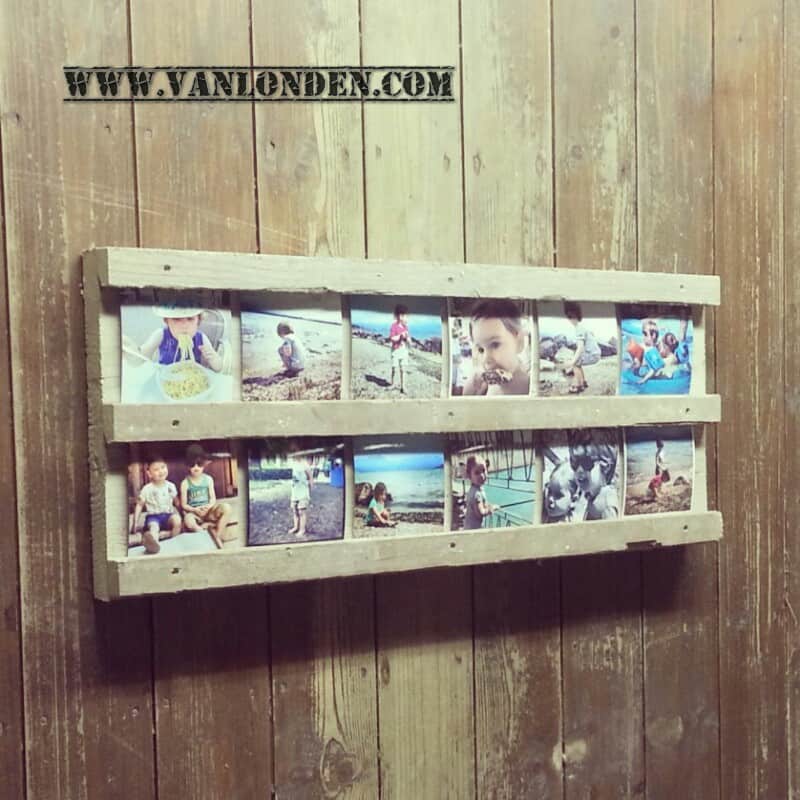 Steigerhouten fotobord Floor