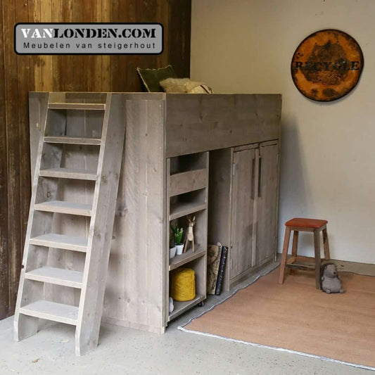 Steigerhouten hoogslaper Julian