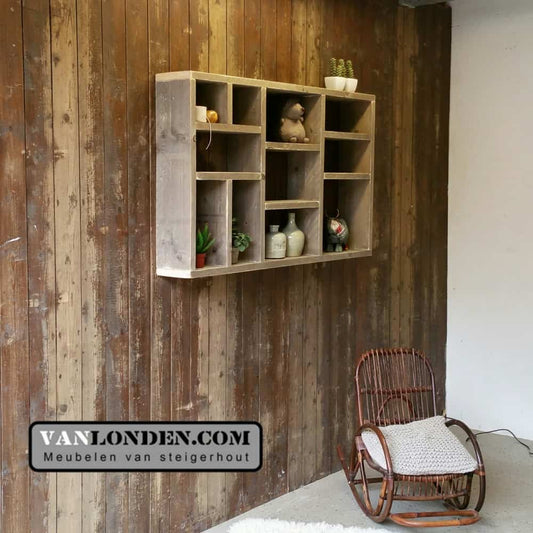 Steigerhouten vakkenkast Lieve