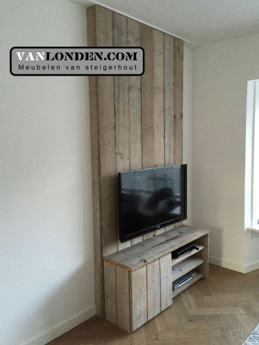 Steigerhouten tv-meubel Mathijs