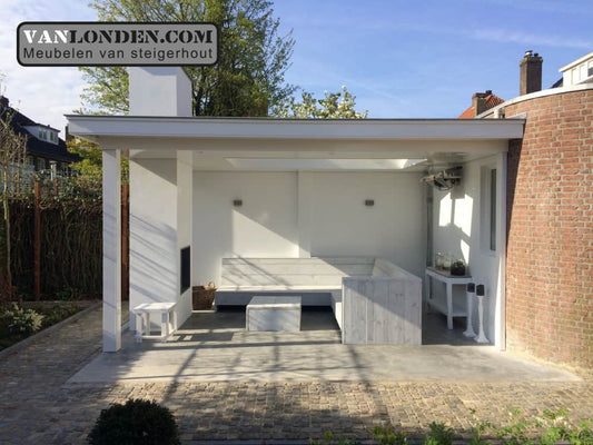 Steigerhouten hoekbank Enzo