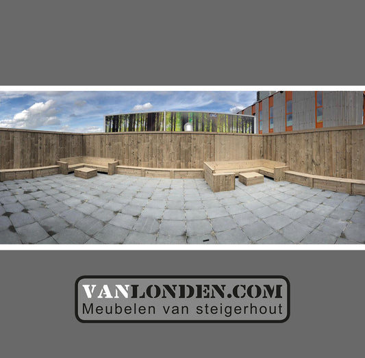 Inrichting dakterras lerarenkamer school Markenhage Breda