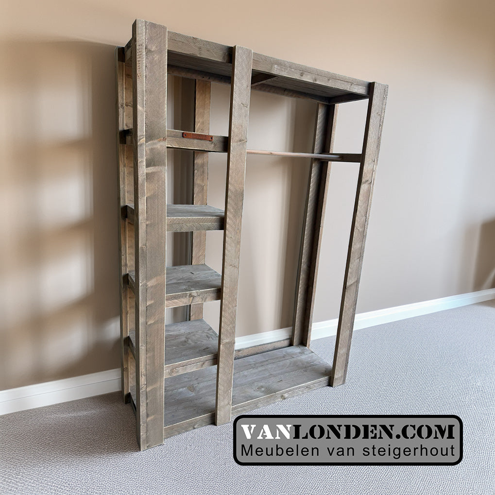 Open kast van steigerhout Elian