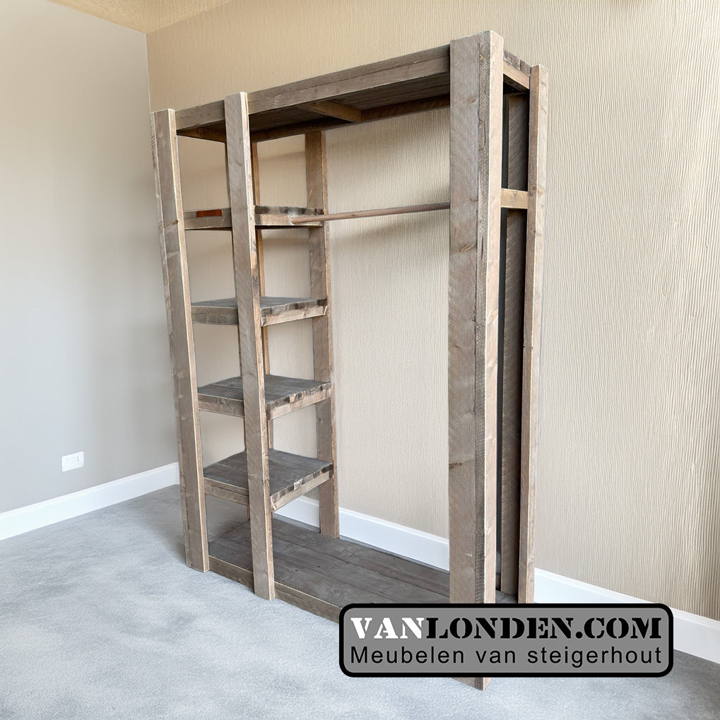 Open kast van steigerhout Elian