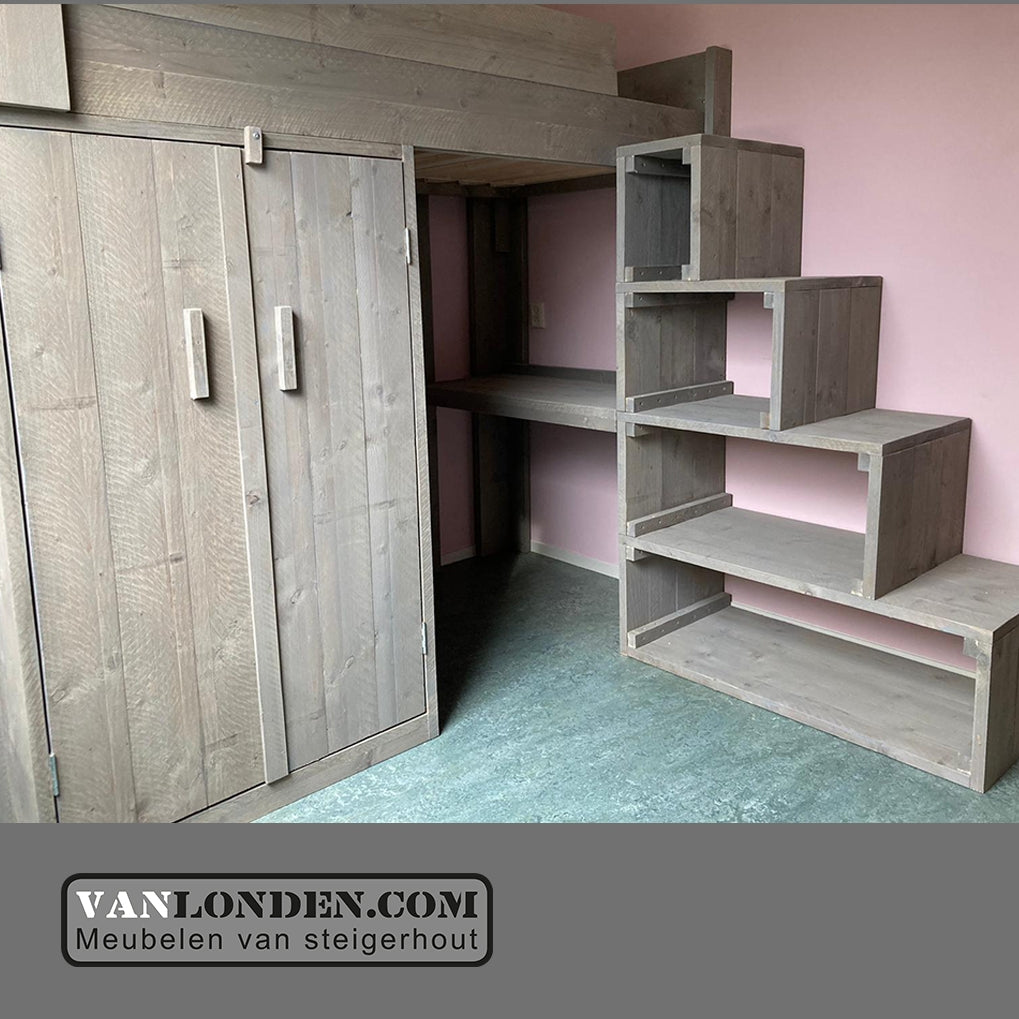 Steigerhouten hoogslaper Nielson