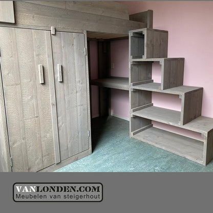 Steigerhouten hoogslaper Nielson