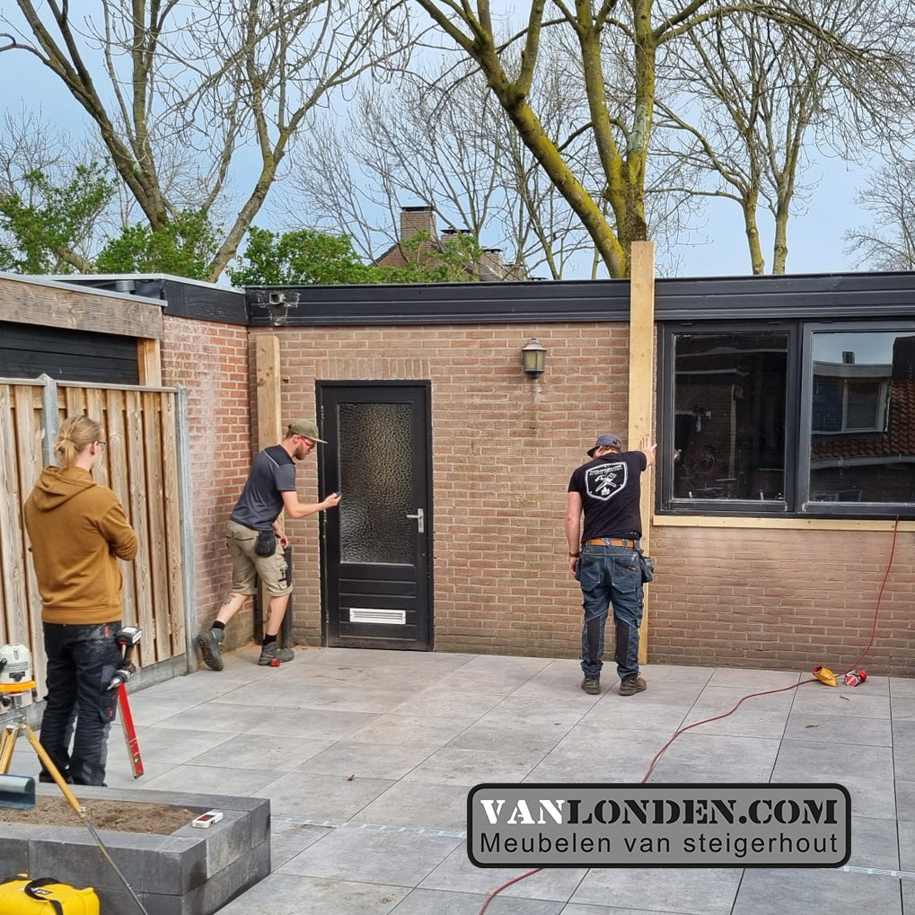 Steigerhout overkapping Ivan