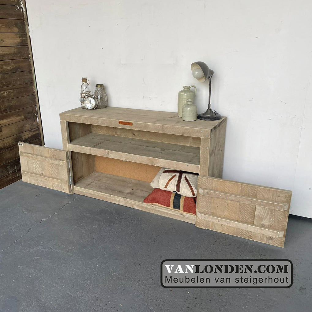 Steigerhouten TV-meubel Anton