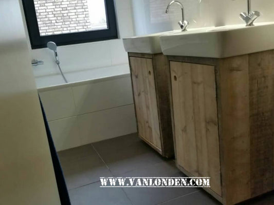 Steigerhouten badkamermeubel Roos