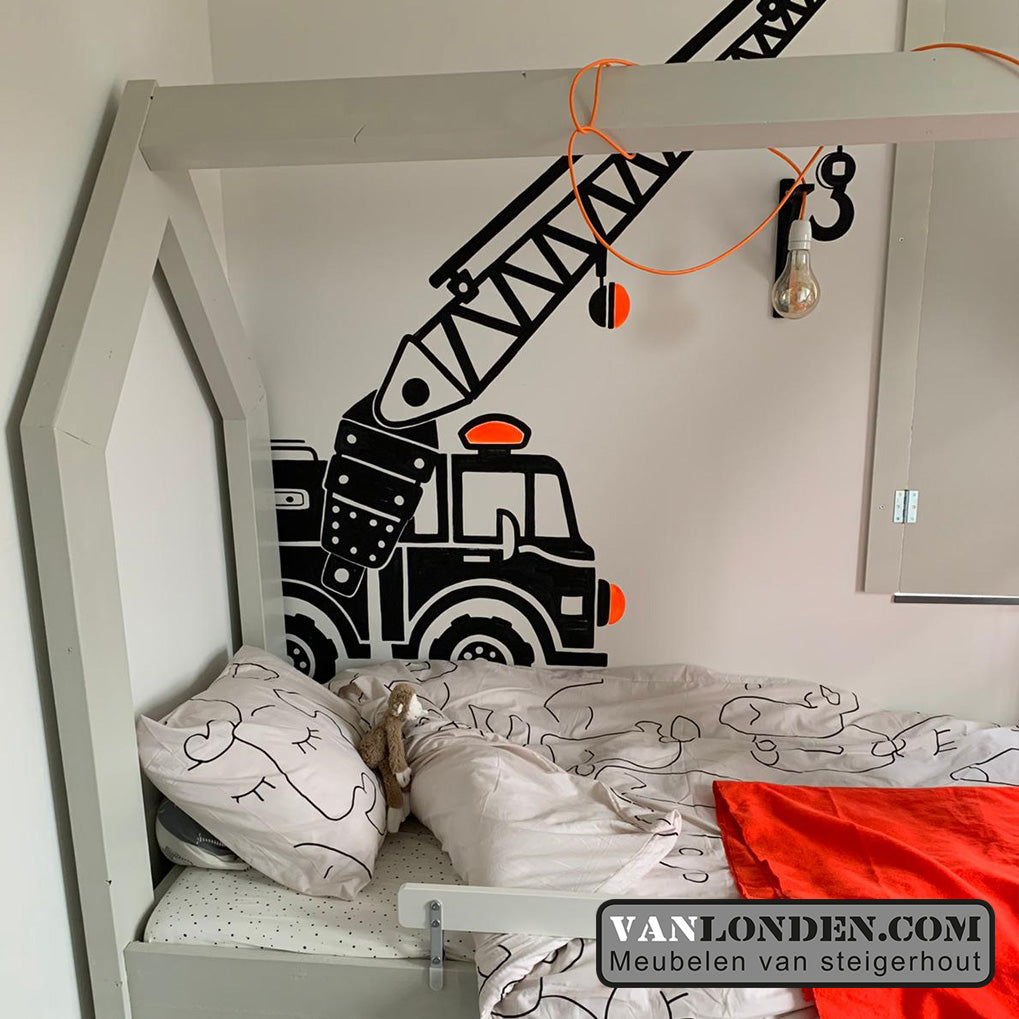 Steigerhouten bed muis