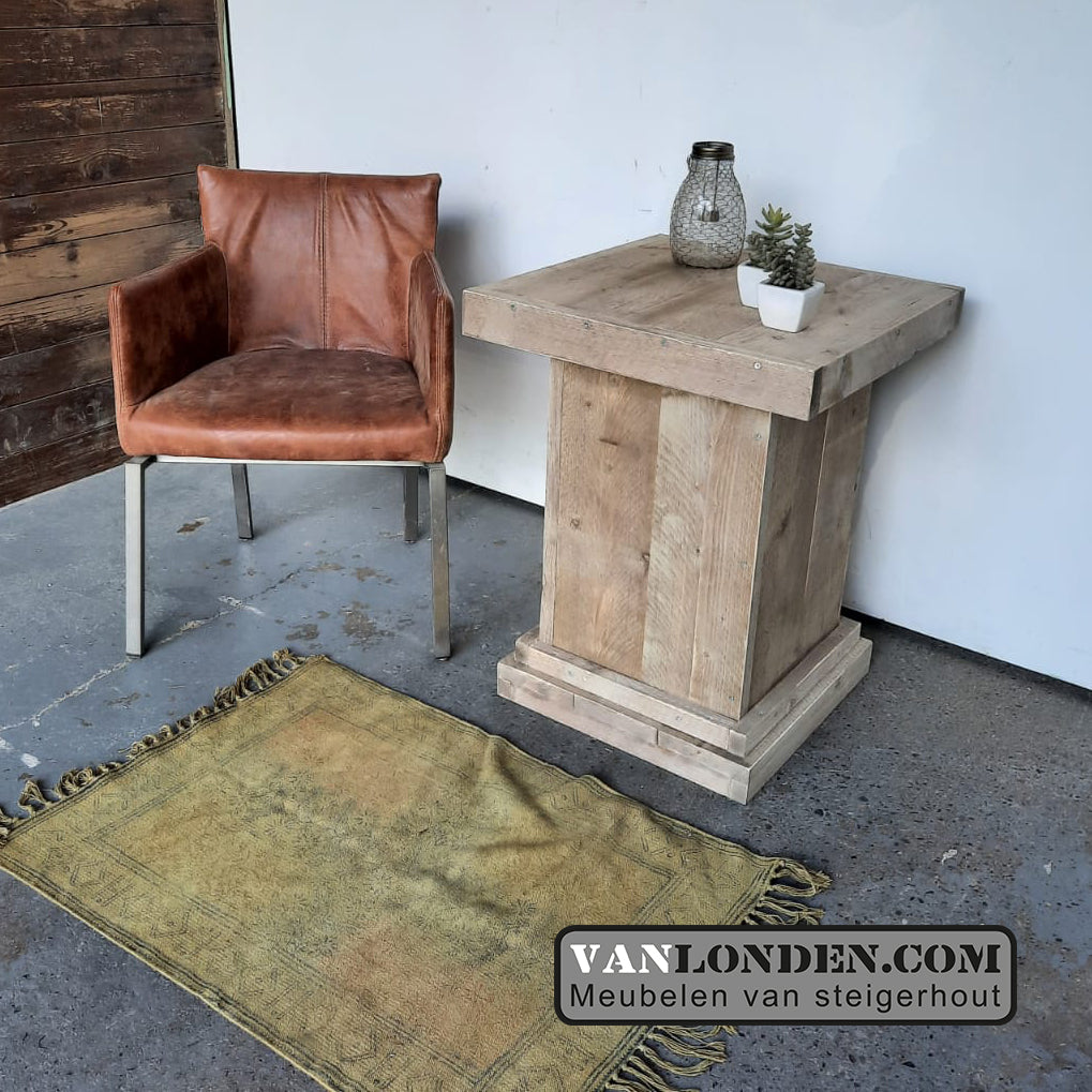 Steigerhouten bijzet tafel Ciska