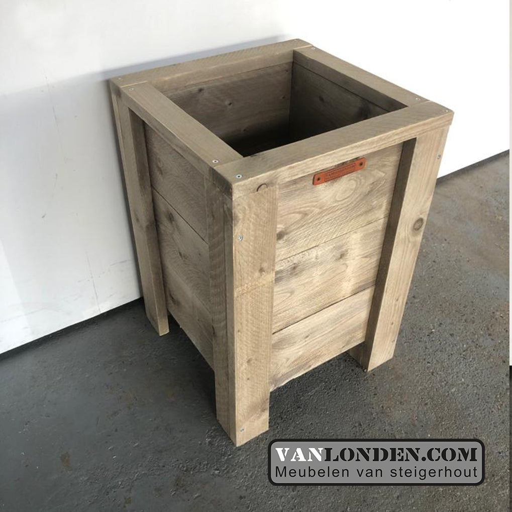 Steigerhouten bloembak / plantenbak Frits