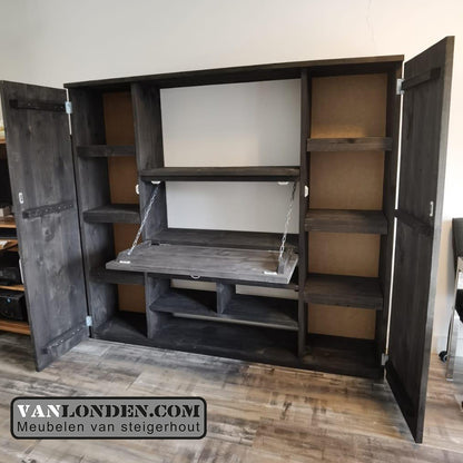 Steigerhouten bureaukast Ewoud