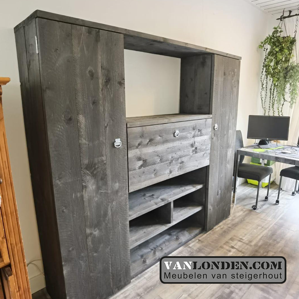 Steigerhouten bureaukast Ewoud