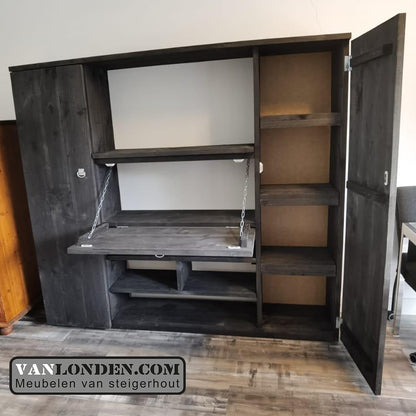 Steigerhouten bureaukast Ewoud