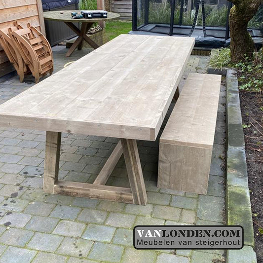 Steigerhouten eettafel Jellie