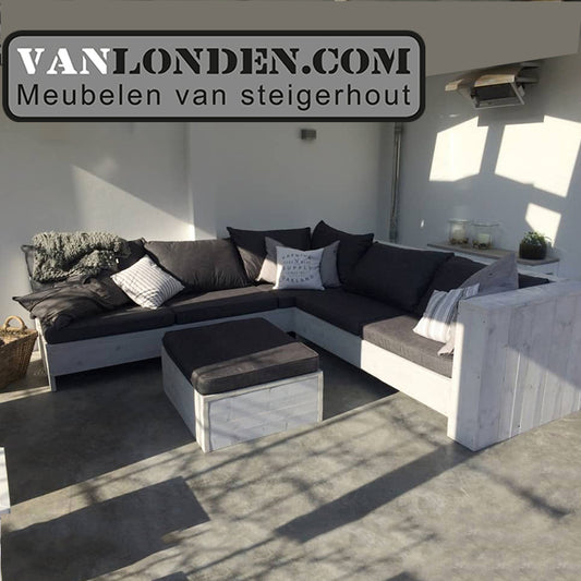 Steigerhouten hoekbank Enzo