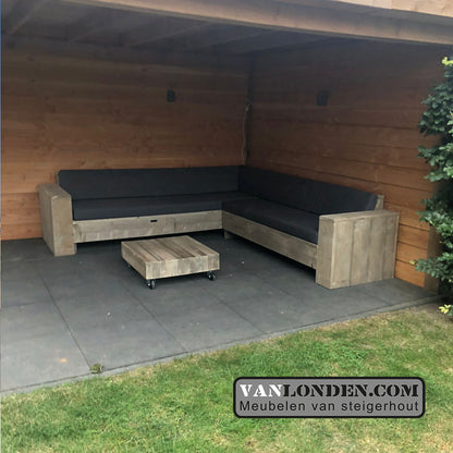 Steigerhouten hoekbank Fedde