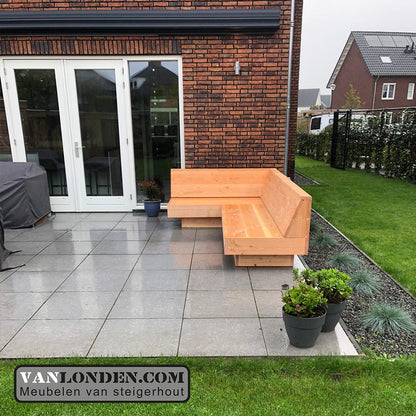 Steigerhouten hoekbank Fred