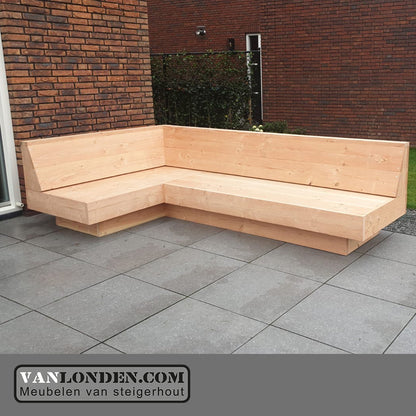 Steigerhouten hoekbank Fred