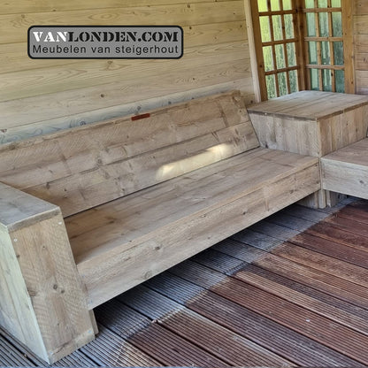 Steigerhouten hoekbank Maxim