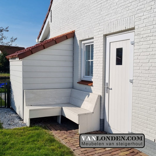 Steigerhouten hoekbank Nante