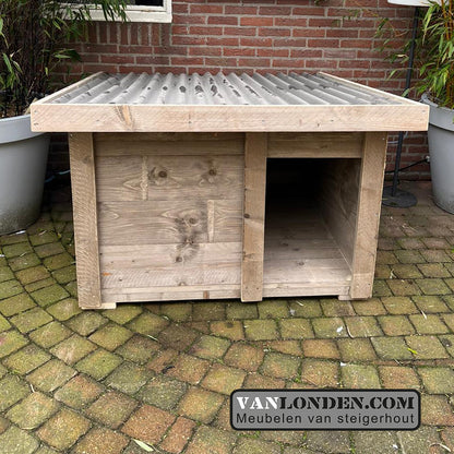 Steigerhouten hondenhok Bobby