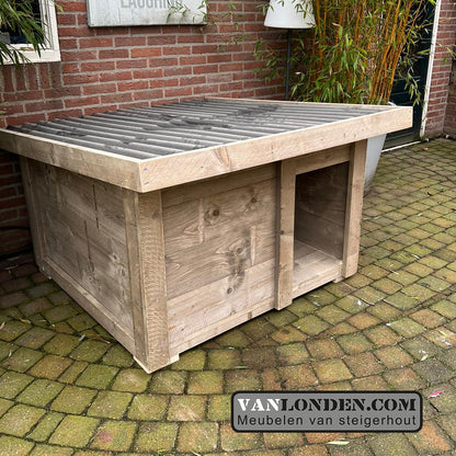 Steigerhouten hondenhok Bobby