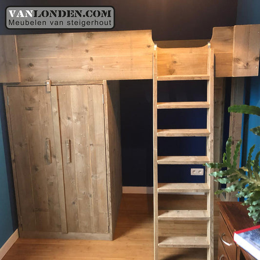 Steigerhouten hoogslaper Arne