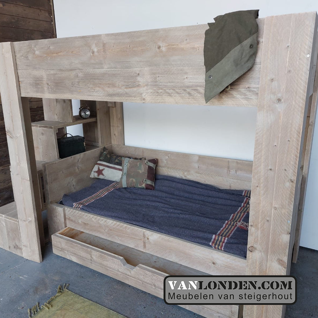 Steigerhouten hoogslaper Julot