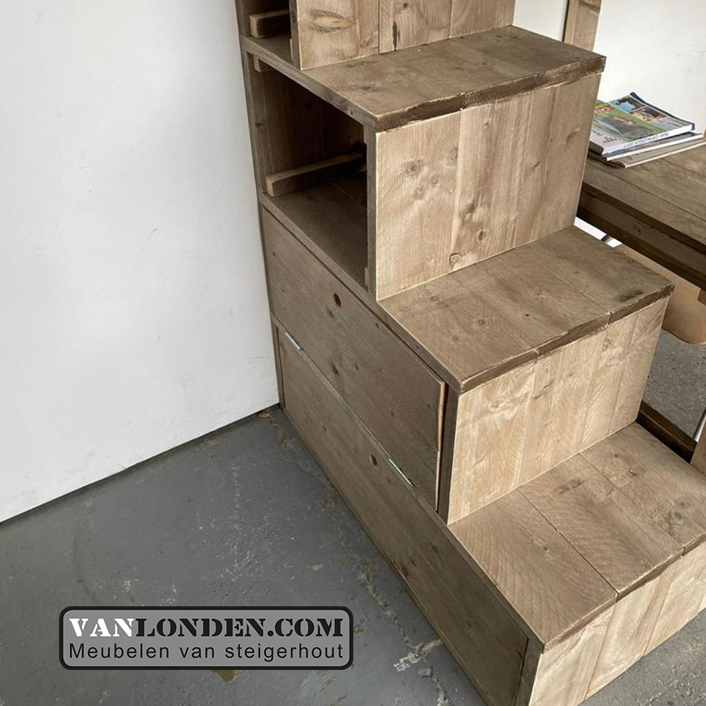 Steigerhouten hoogslaper Lize