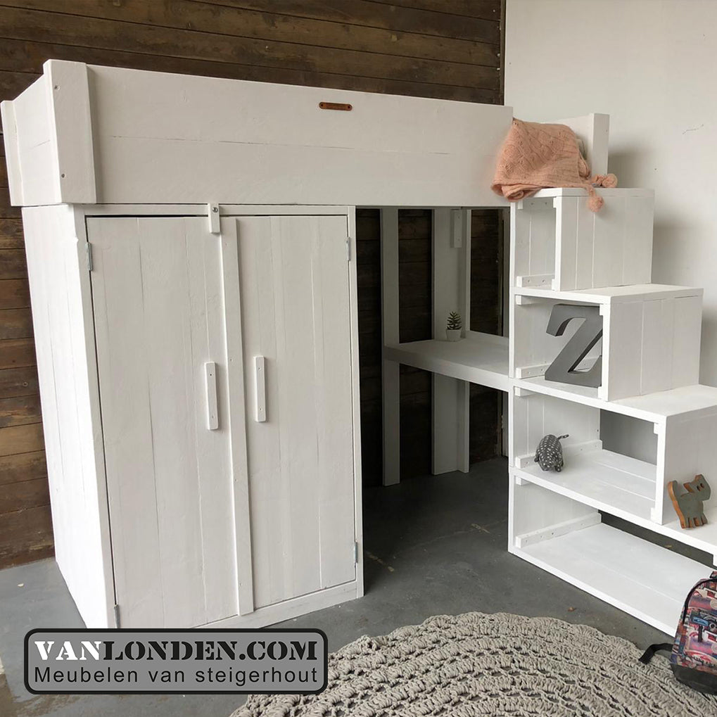 Steigerhouten hoogslaper Nielson