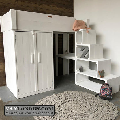 Steigerhouten hoogslaper Nielson