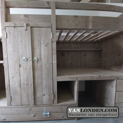 Steigerhouten hoogslaper Gino