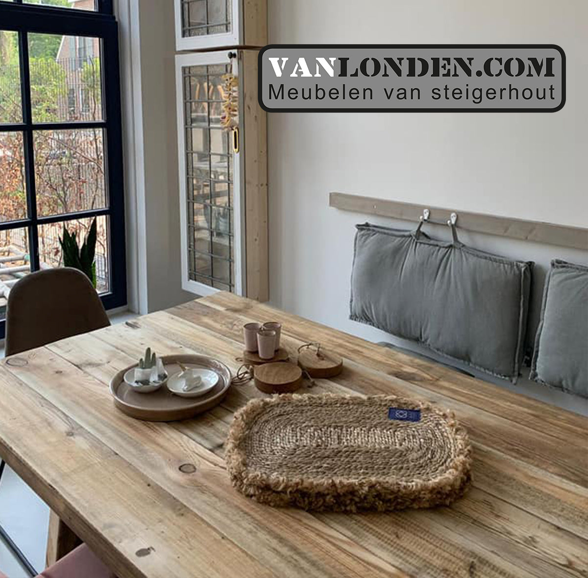 Steigerhouten eettafel Jitske