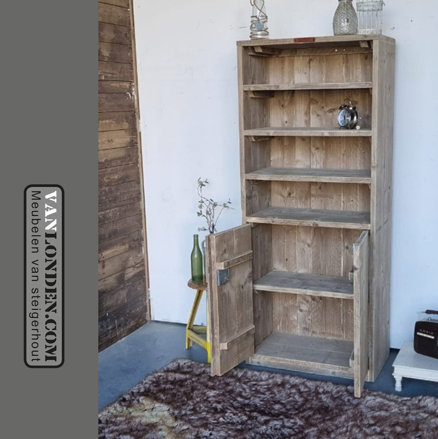 Steigerhouten kast Katie
