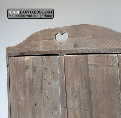 Steigerhouten hang- en legkast Marieke