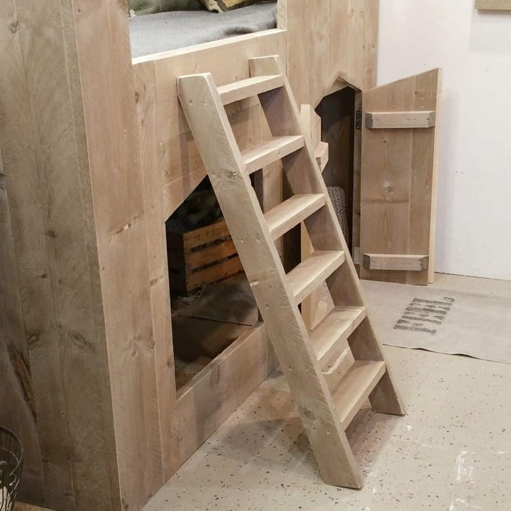 Steigerhouten kasteelbed Daniel