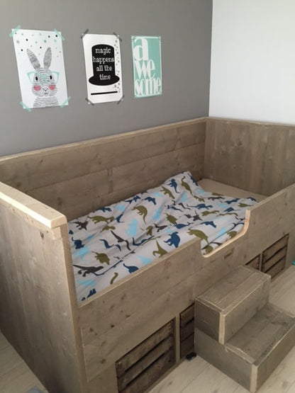 Steigerhouten kinderbed Maurits