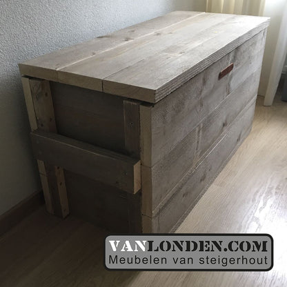 Steigerhouten kajuitbed Robin