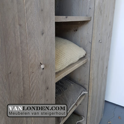 Steigerhouten kledingkast Margot