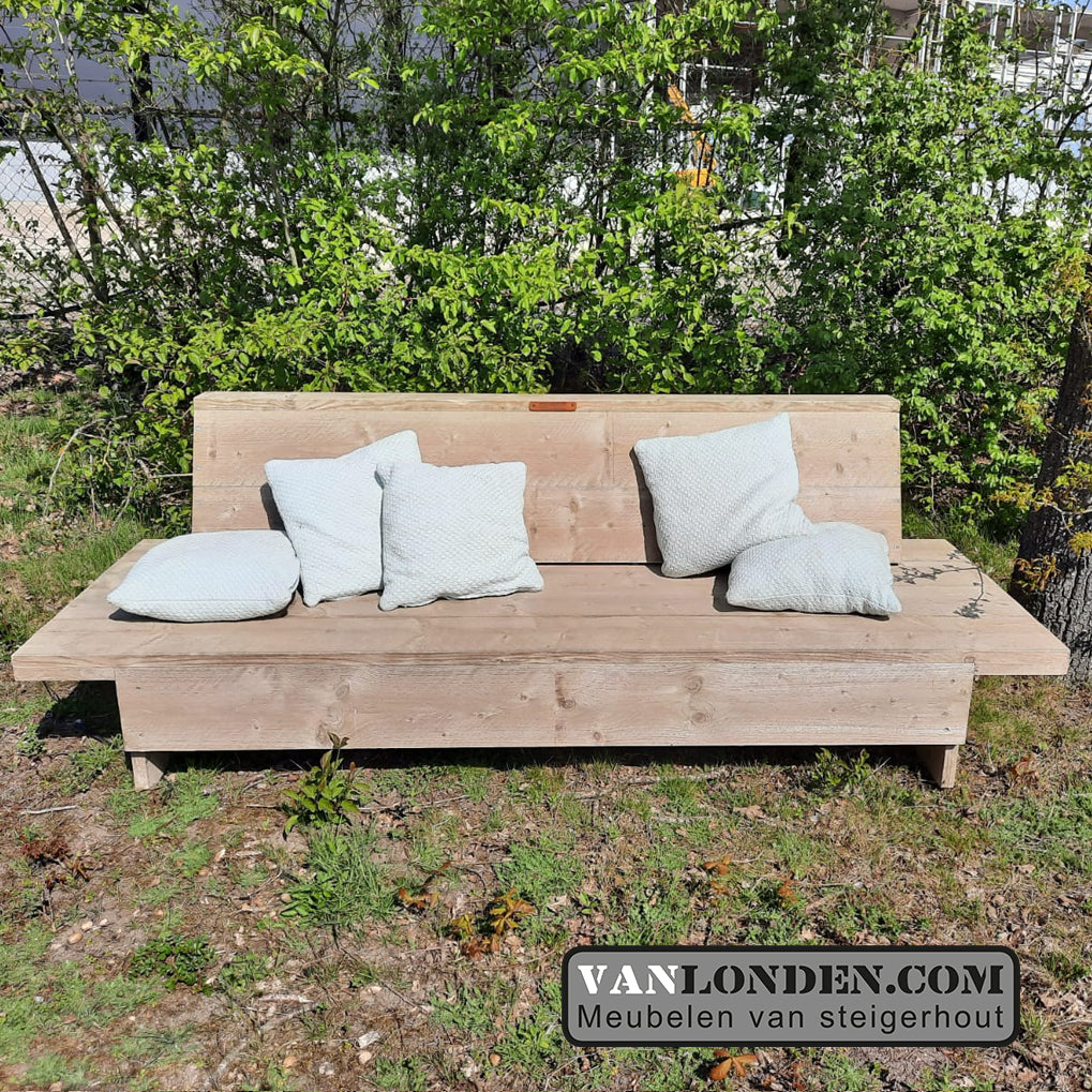 Steigerhouten lounge bank Joelle