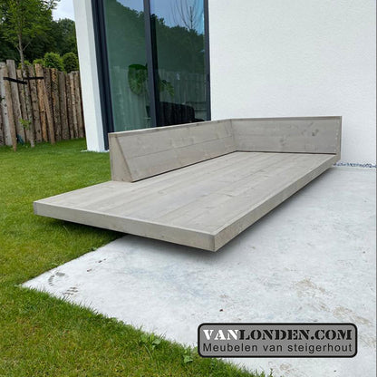 Steigerhouten loungebed Marc