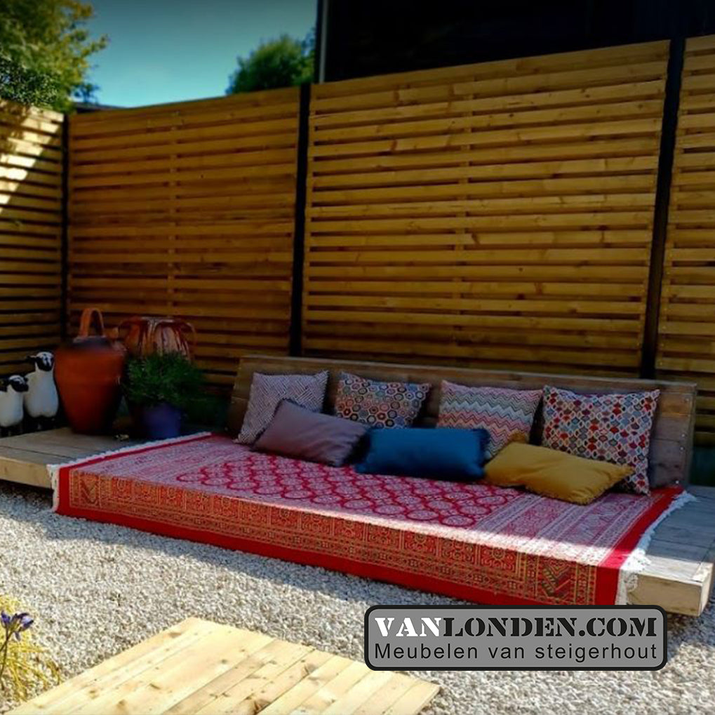 Steigerhouten loungebed Marc