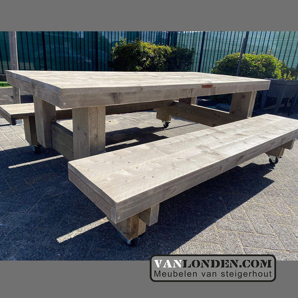 Steigerhouten picknicktafel Tanya