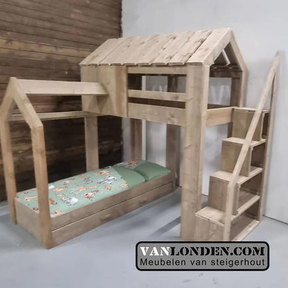 Steigerhouten hoogslaper Akim