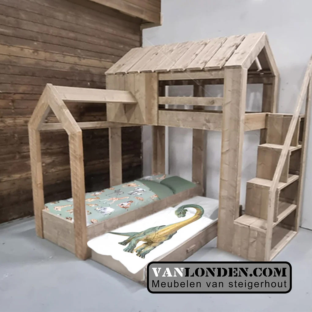 Steigerhouten hoogslaper Akim